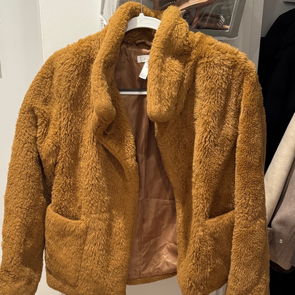 Leith Brown Teddy Jacket